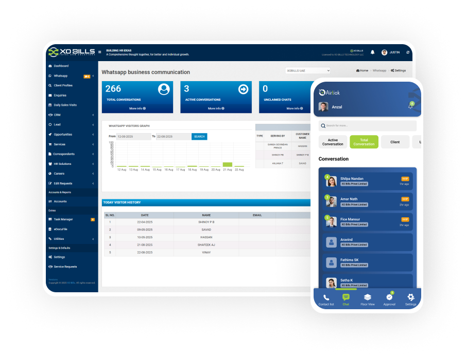 Multi-agent WhatsApp inbox for customer support teams
